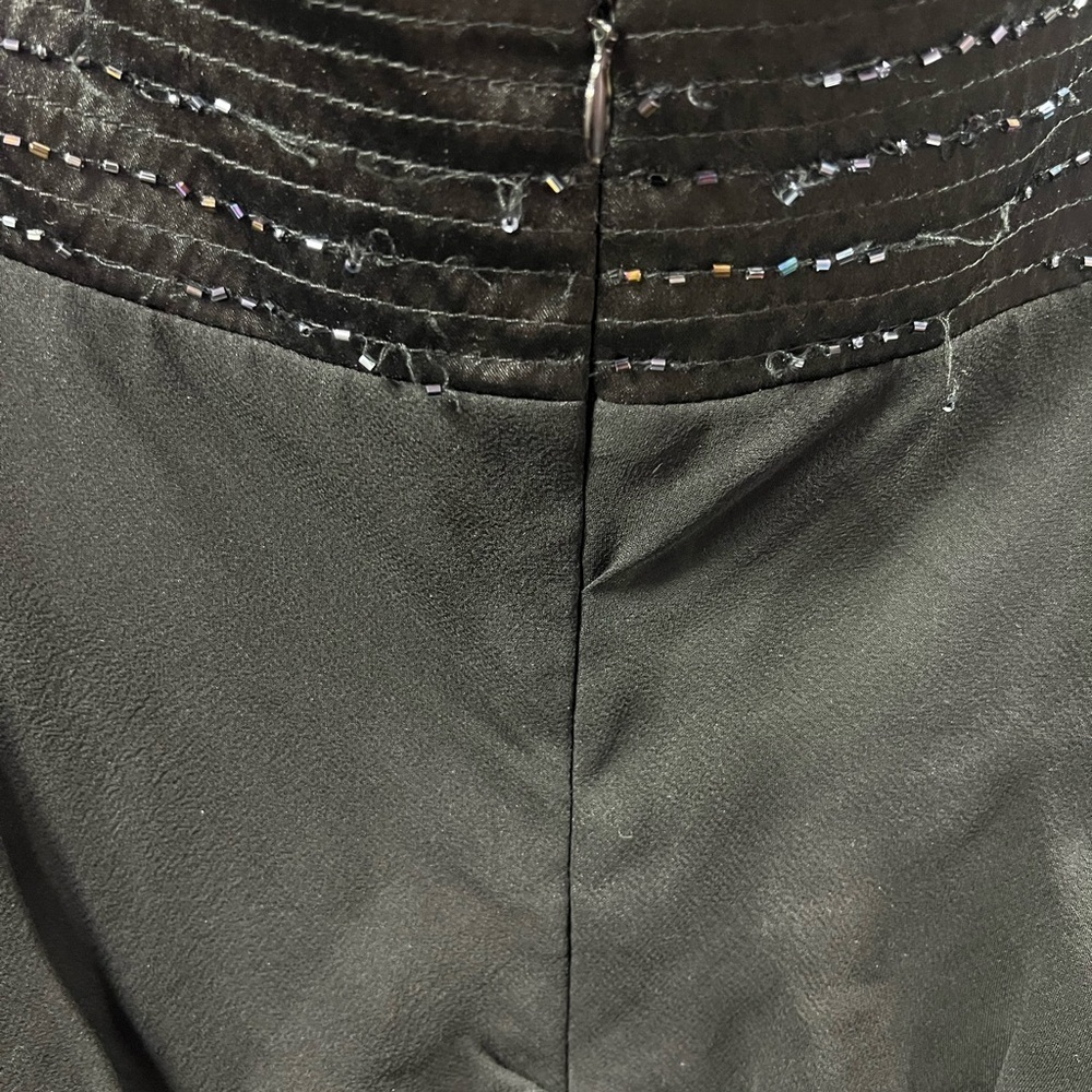 Dave & Johnny Sz 11/12 Vintage sequin Fancy tank Style short Black Dress - Picture 13 of 15